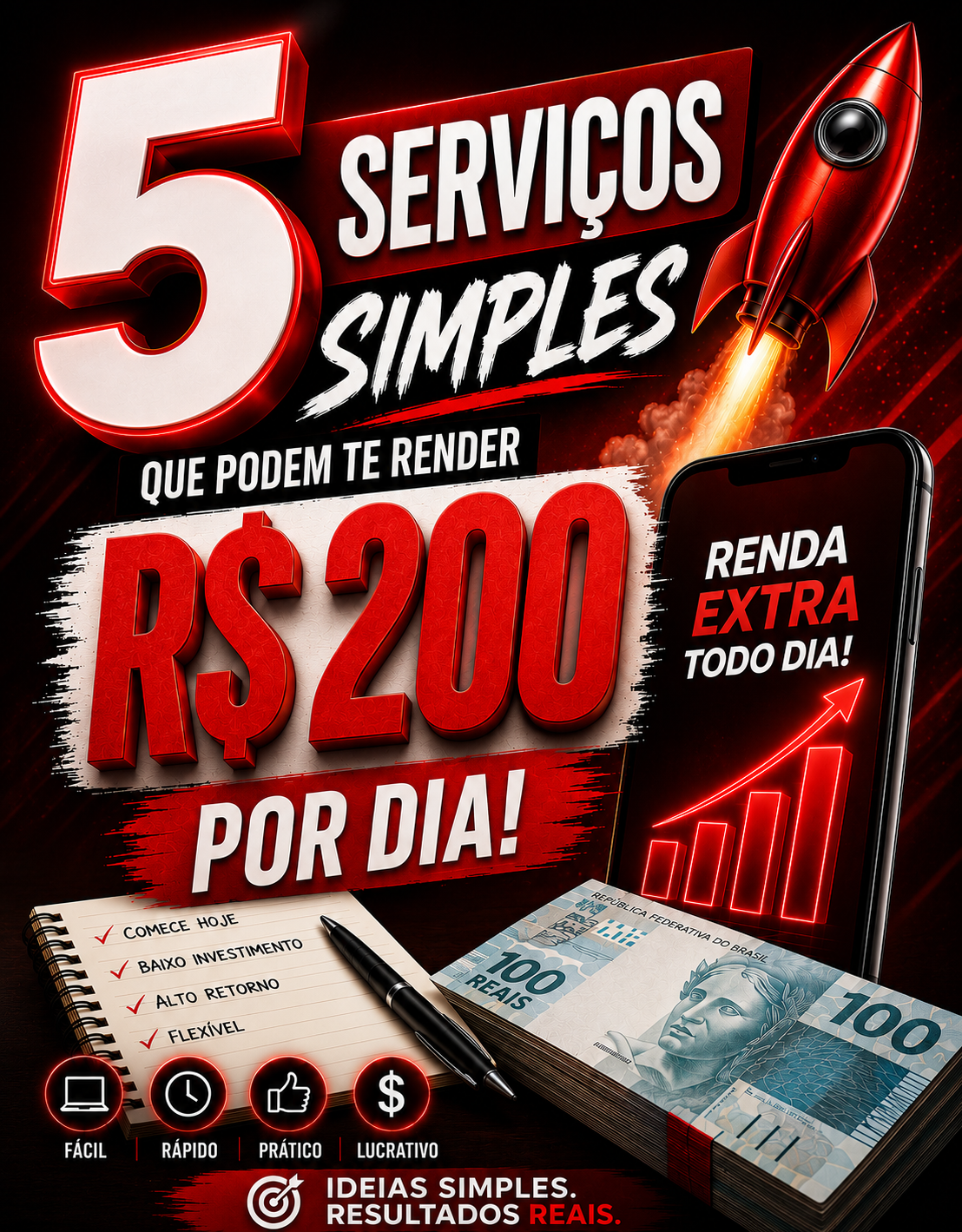 5 Serviços Simples que Podem te Render R$ 200,00 por dia